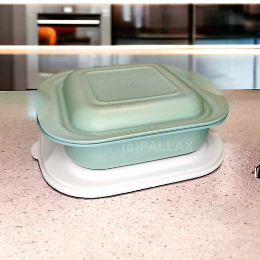 TUPPERWARE H16 ULTRA-PLUS KASSEROLLE 2,0 L QUADRTATISCH GRÜN MIT FRISCHE-DECKEL