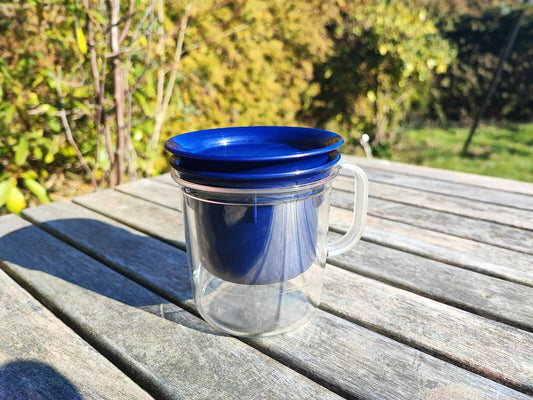 TUPPERWARE C09 AROMAX 350 ML INDIGO KAFFEE-BEREITER