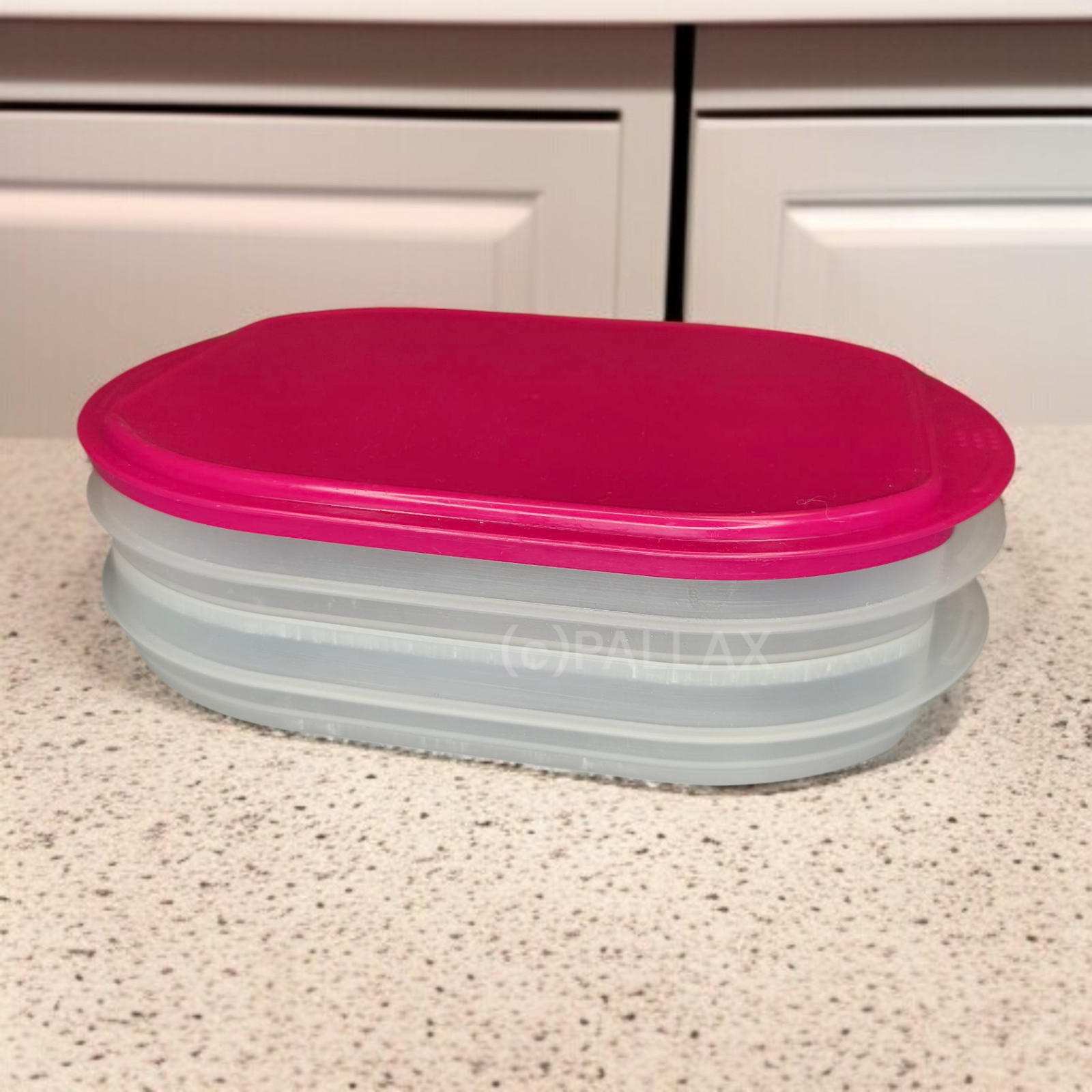 TUPPERWARE A19 FRISCHE-KABINETT 2x 700 ML BROMBEER-ROT KÜHLSCHRANK