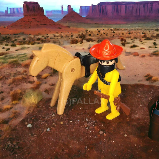 PLAYMOBIL 3343  MEXIKANER MIT PFERD KLICKY WESTERN / 1975