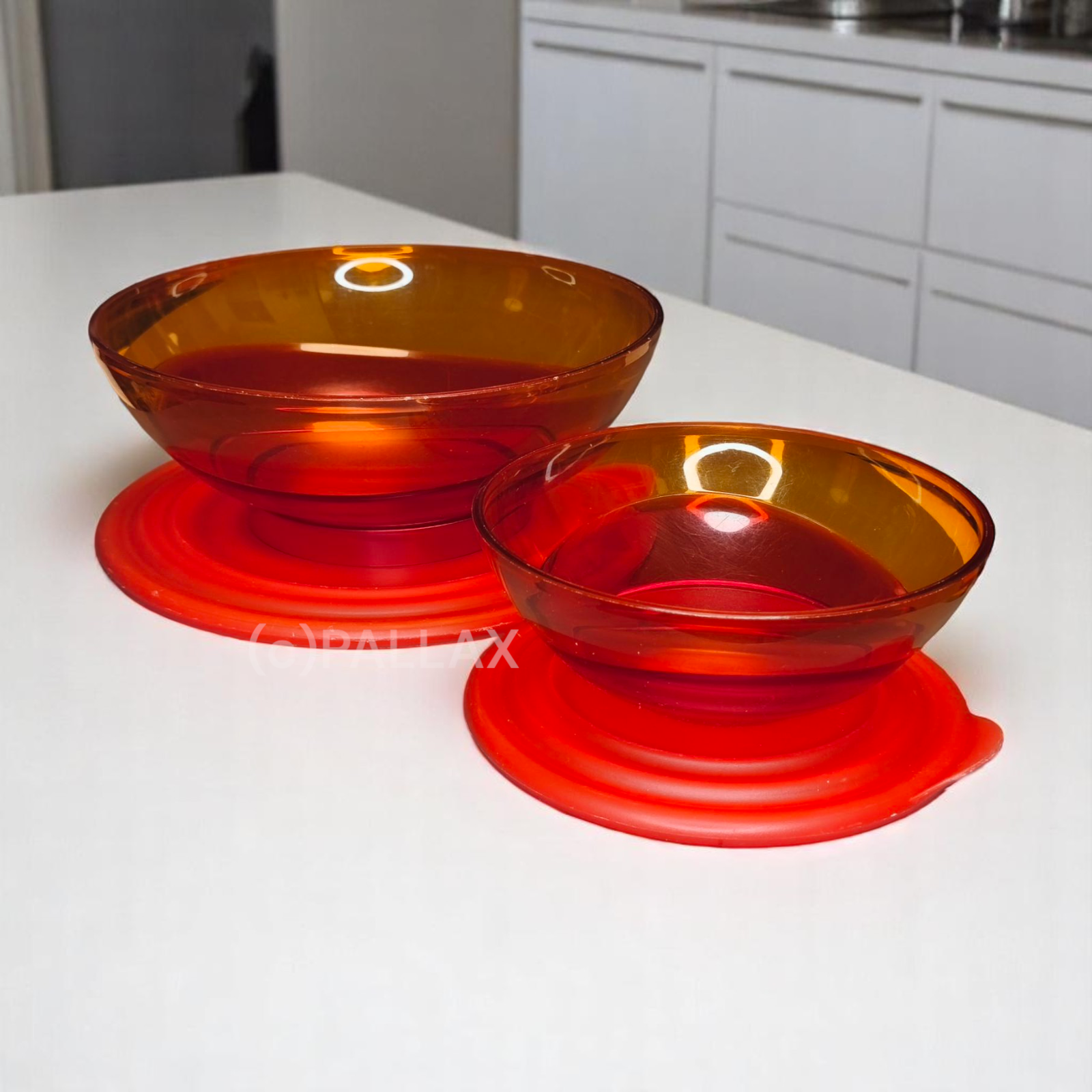 TUPPERWARE ELEGANZIA SCHÜSSEL-SET ORANGE C126 C124 C121 C120 SONDERFARBE