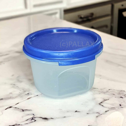TUPPERWARE A76 EIDGENOSSE RUND 200 ML BLAU VORRATSDOSE