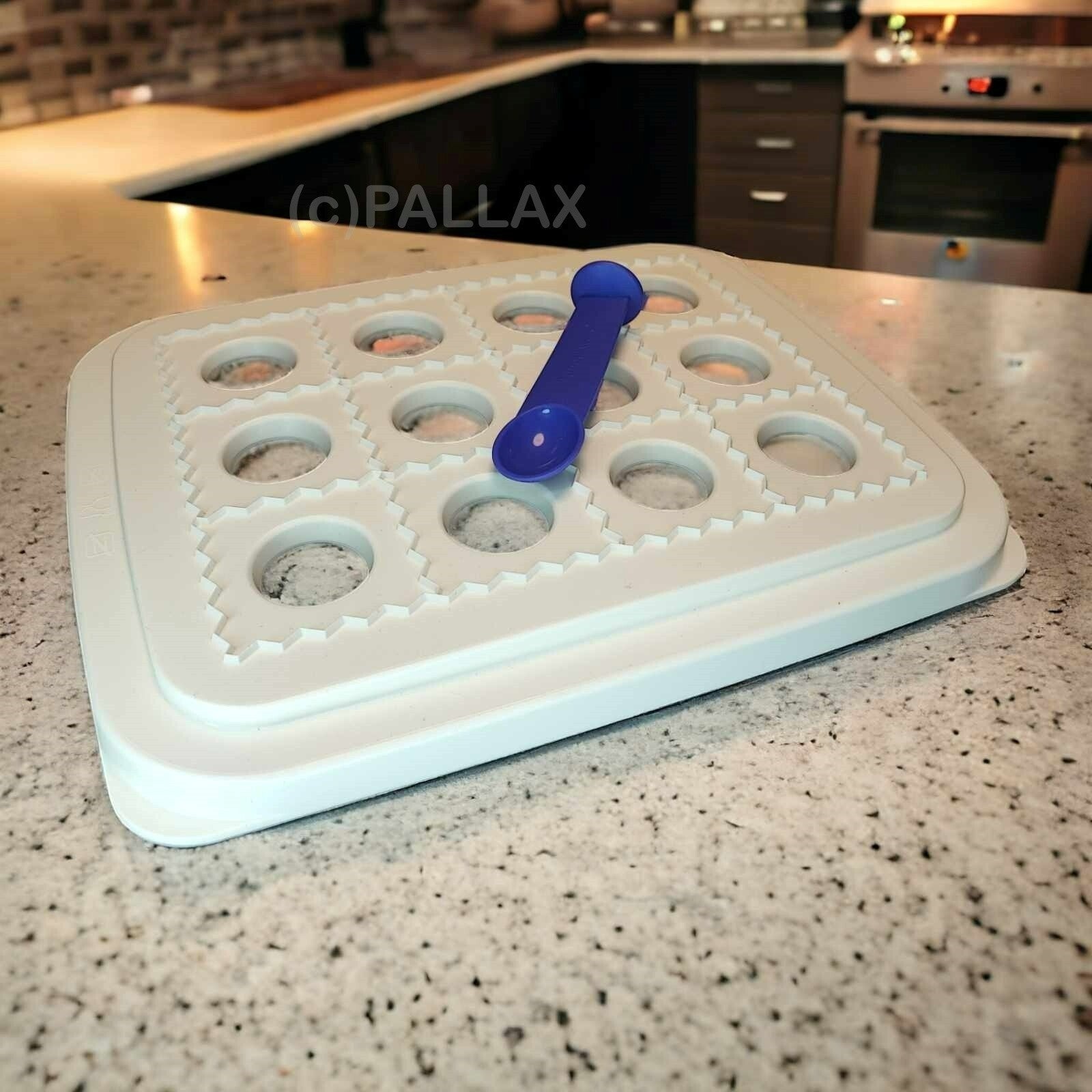 TUPPERWARE D152 BIG-SNACK WEISS LILA TEIGTASCHEN BACKEN