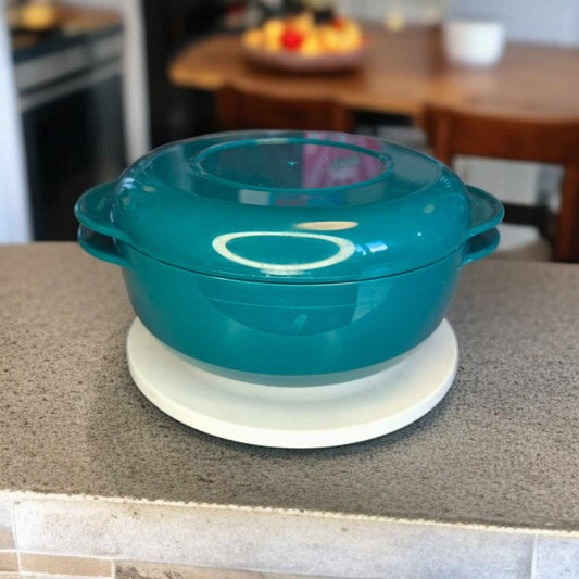 TUPPERWARE I14 MICRO-PLUS KASSEROLLE 1,0 L GRÜN + FRISCHE-DECKEL MIKROWELLE