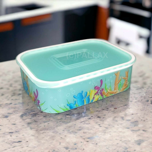 TUPPERWARE A150 QUADRO BEHÄLTER 500 ML AQUARIUM-MOTIV MINT