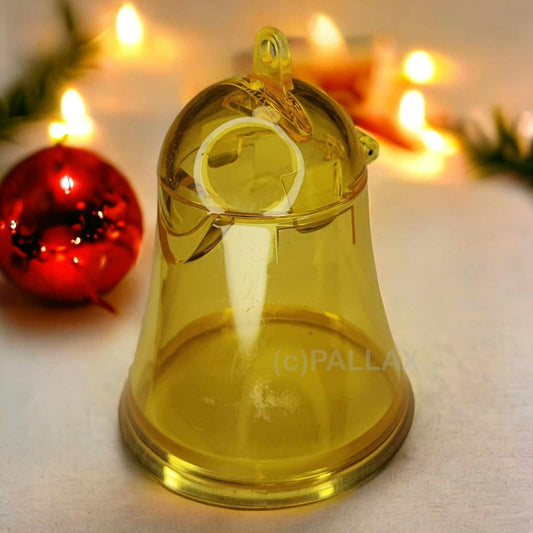 TUPPERWARE CHRISTBAUM-SCHMUCK GLOCKE GELB 9 CM SONDERMODELL