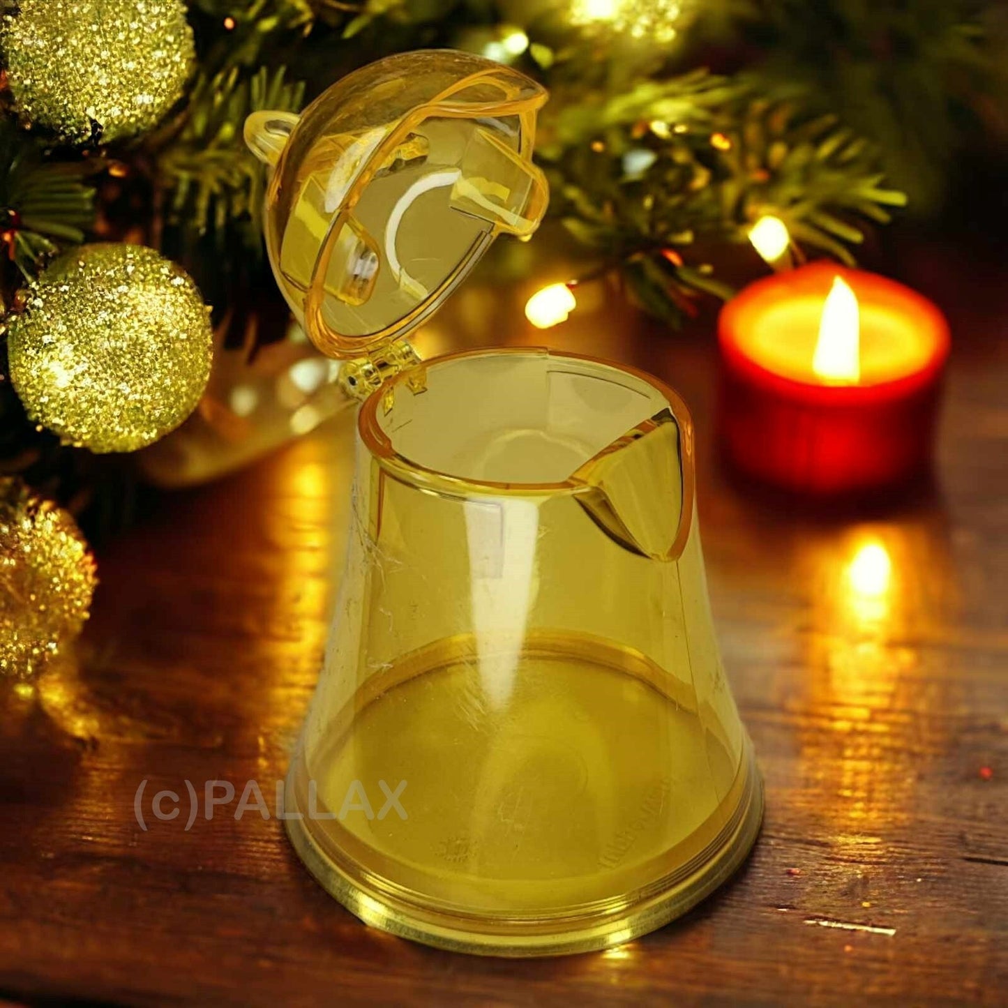TUPPERWARE CHRISTBAUM-SCHMUCK GLOCKE GELB 9 CM SONDERMODELL