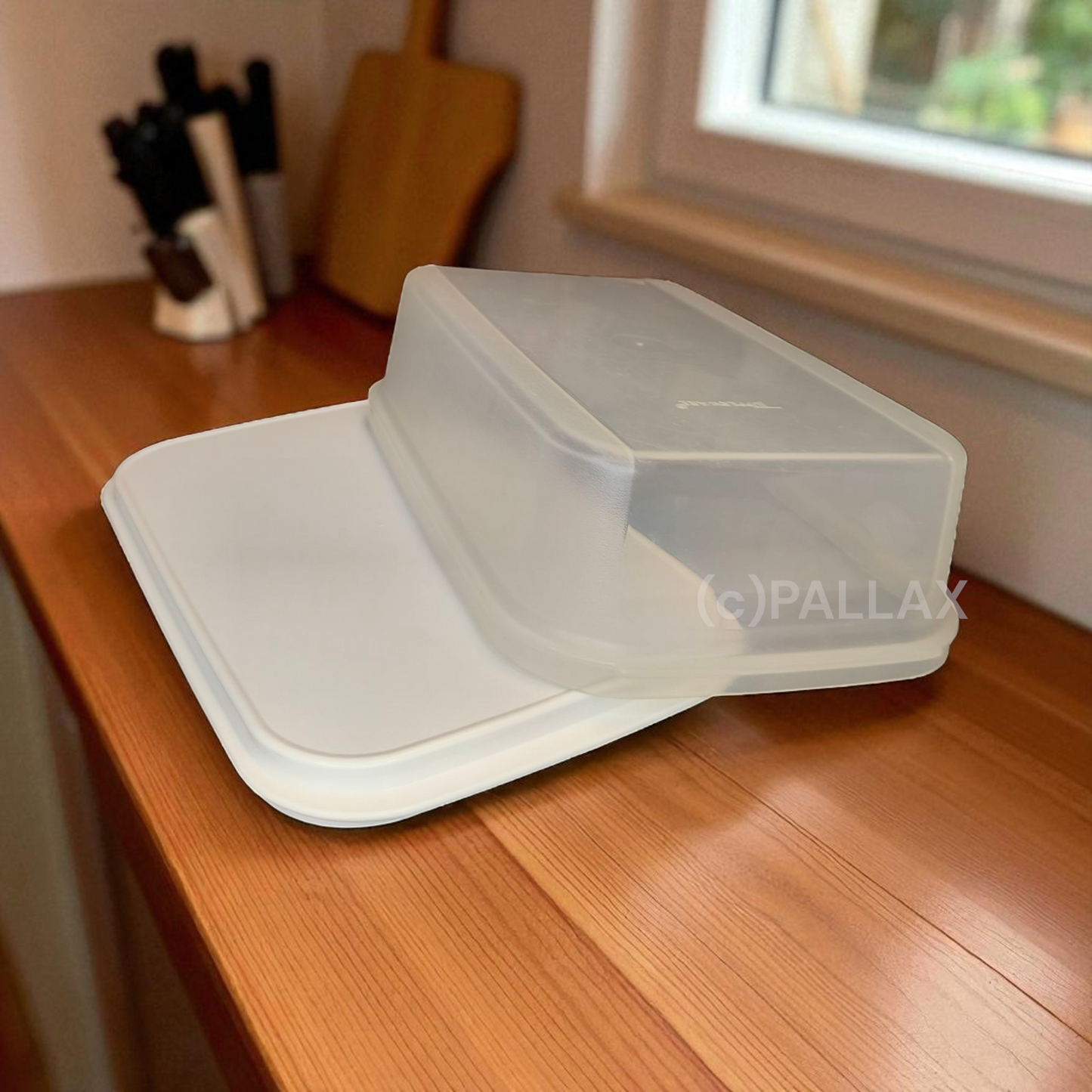 TUPPERWARE C31 KÄSE-BUFFET WEISS KÄSEHAUBE SERVIERPLATTE 28,7 CM