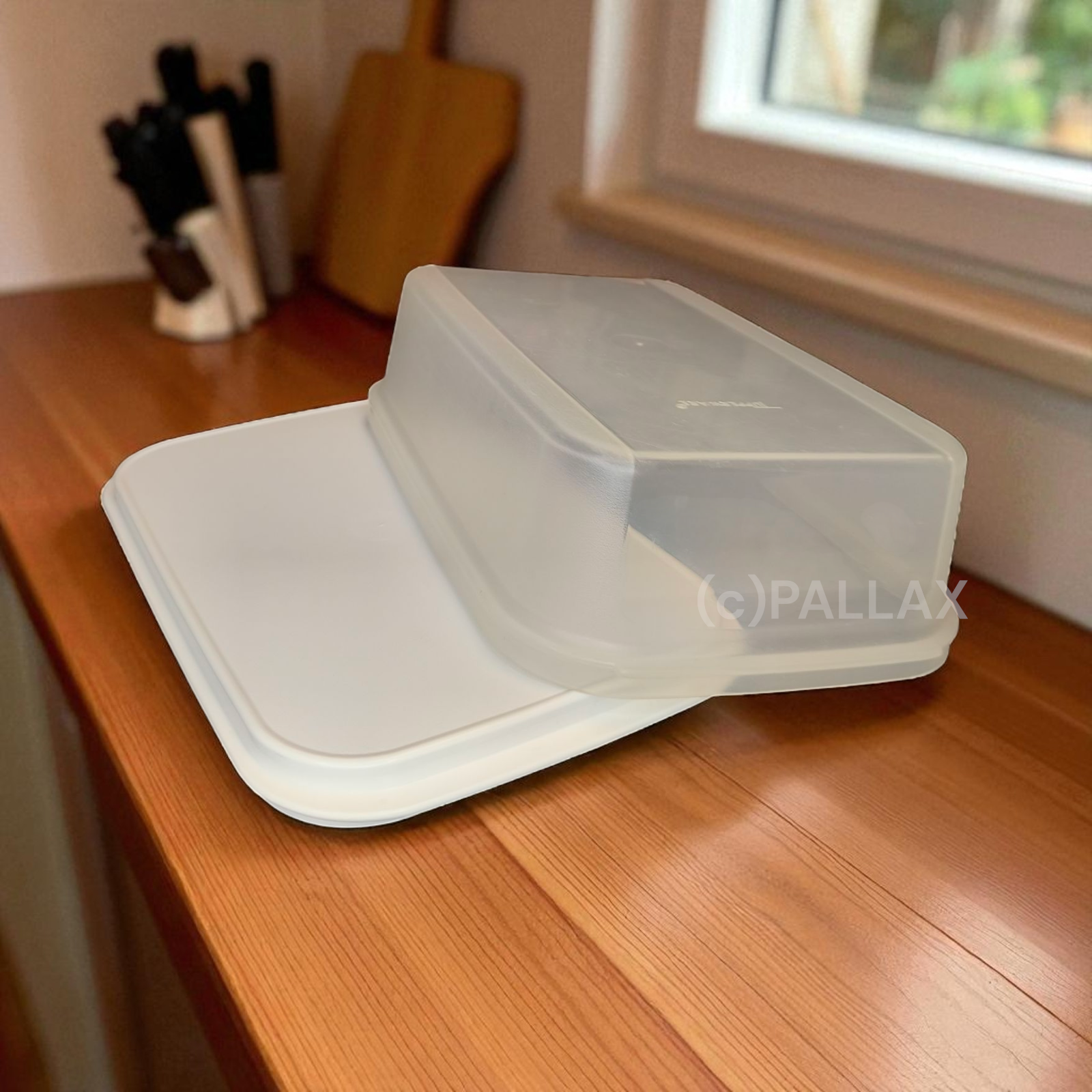 TUPPERWARE C31 KÄSE-BUFFET WEISS KÄSEHAUBE SERVIERPLATTE 28,7 CM