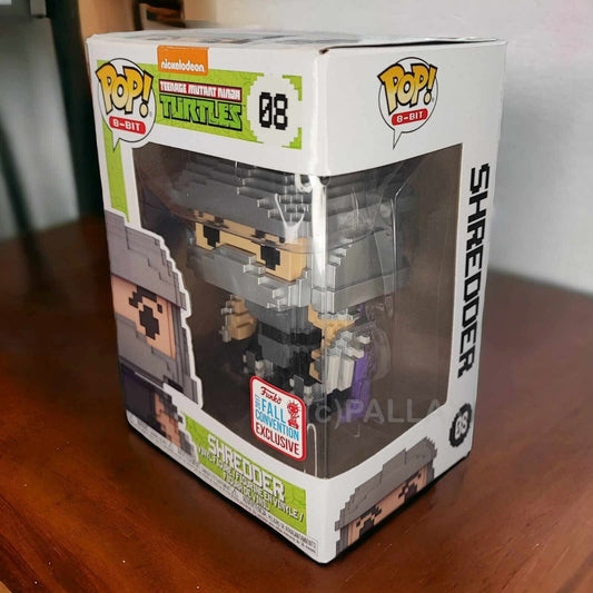 FUNKO POP TEENAGE MUTANT NINJA TURTLES 8-BIT SHREDDER #08 SDCC 2017 EXCLUSIVE