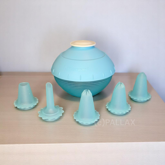 TUPPERWARE D60 MOZART TÜRKIS DRESSIERKUGEL TORTENSPRITZE DEKORATION