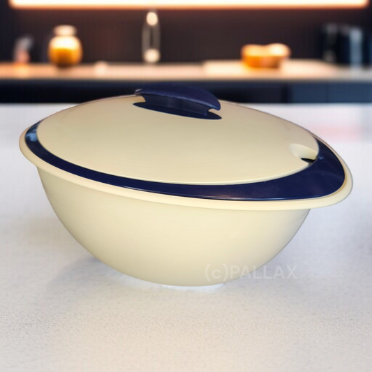 TUPPERWARE C132 THERMO-DUO 2,5 L + 3,1 L INDIGO THERMO-SCHÜSSEL