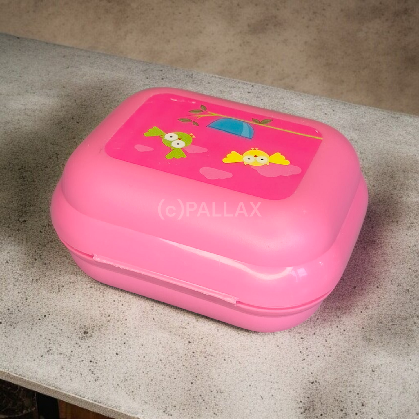 TUPPERWARE A27 MINI-TWIN ROSA EULEN-MOTIV BROTDOSE VESPERBOX