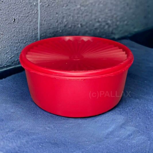 TUPPERWARE VINTAGE KNUSPER-STAR 1,9 L ROT VORRATSBEHÄLTER