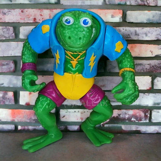 TEENAGE MUTANT NINJA TURTLES TMNT GENGHIS FROG  / PLAYMATES 1989 (1)