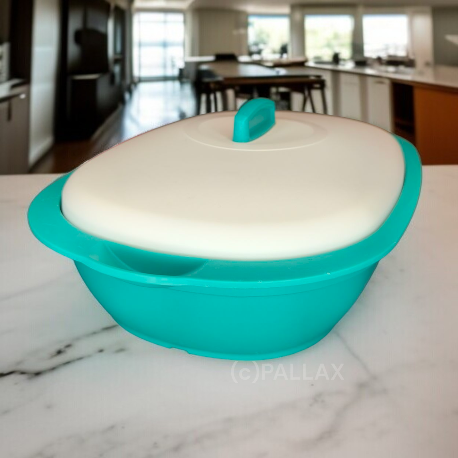 TUPPERWARE THERMO-TERRINE 1,7 L GRÜN WEISS THERMOSCHÜSSEL SONDERMODELL