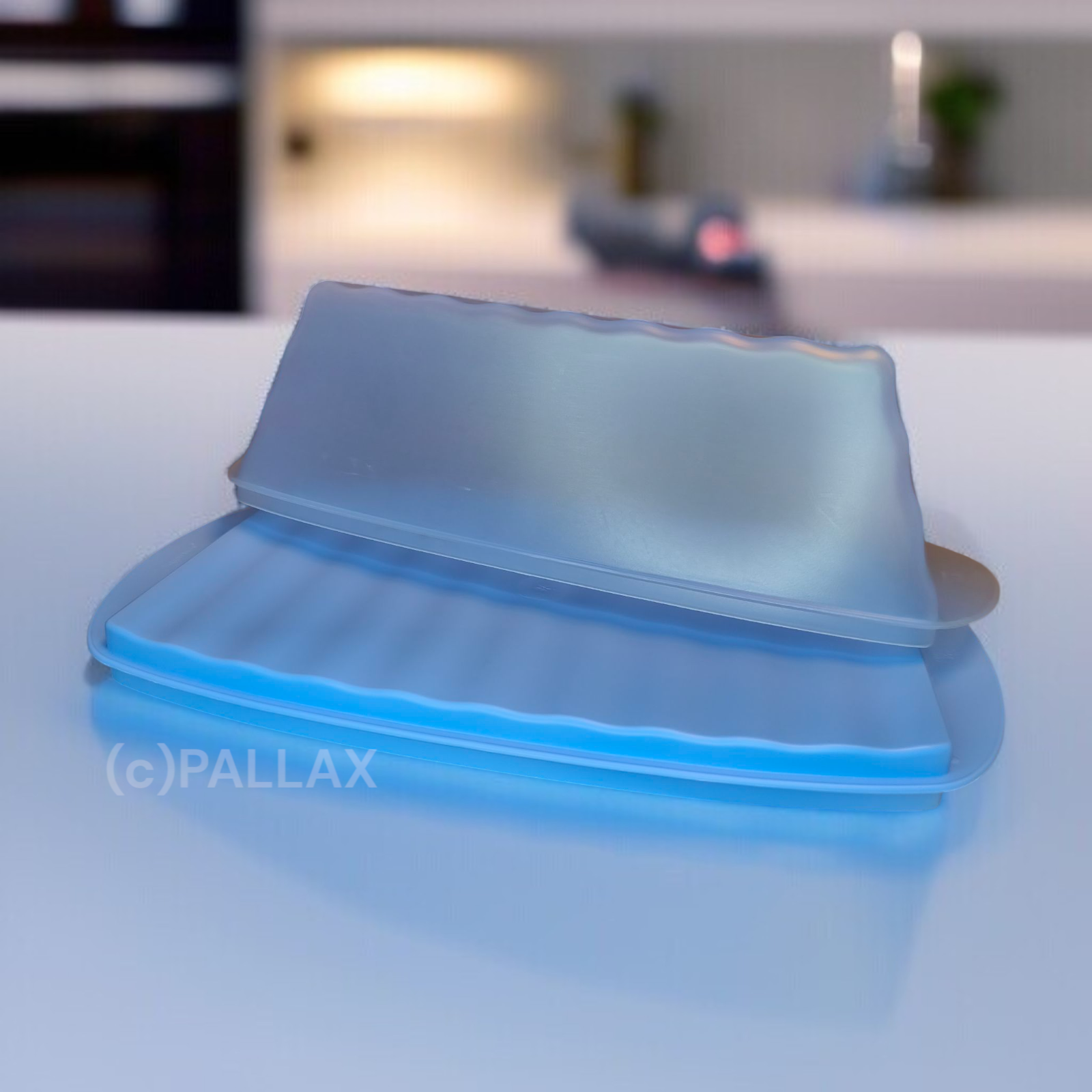 TUPPERWARE J28 JUNGE WELLE SCHLEMMERWELLE HELLBLAU BROT OBST KÄSE