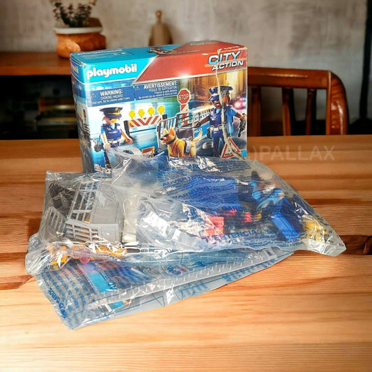 PLAYMOBIL 6878 POLIZEI STRASSENSPERRE / 2016