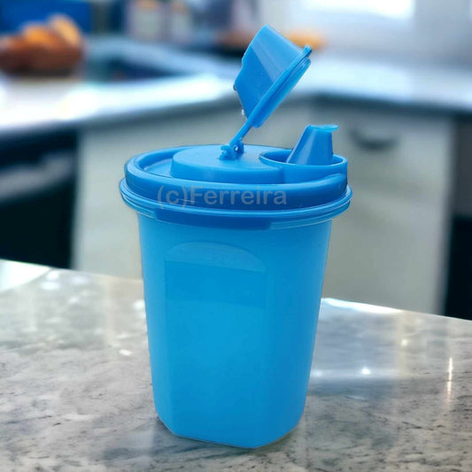 TUPPERWARE EIDGENOSSE MILCHKÄNNCHEN 440 ML TÜRKIS SONDERMODELL