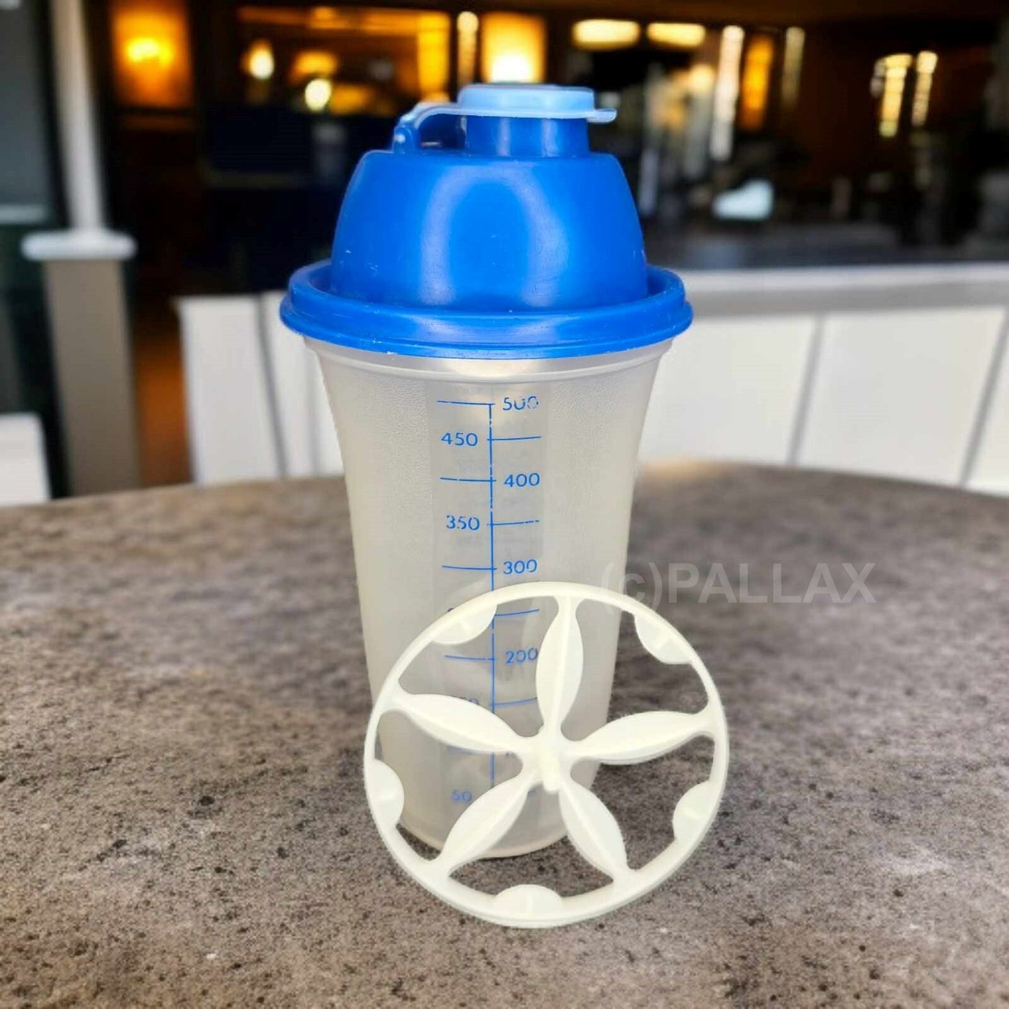 TUPPERWARE D10 MIX-FIX 500 ML BLAU SCHÜTTELBECHER SHAKER MIX-BECHER
