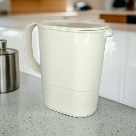 TUPPERWARE VINTAGE SAFTKANNE 1,2 L WEISS