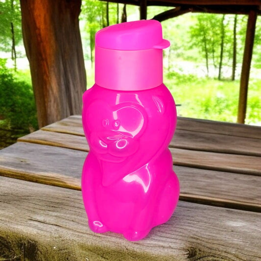TUPPERWARE C170 ECO EASY KINDER-TRINKFLASCHE 350 ML LÖWE NEON-PINK