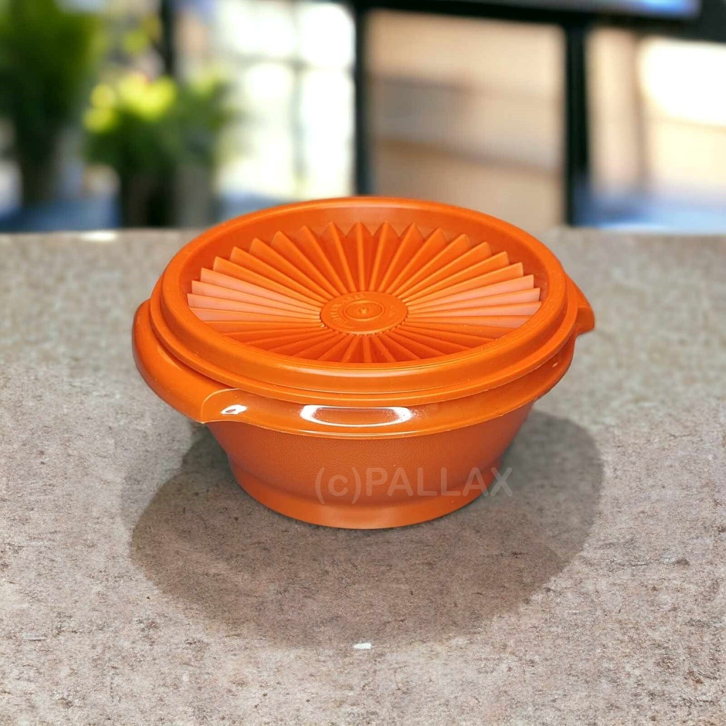 TUPPERWARE B19 SONNEN-TRIO SCHÜSSEL 350 ML ORANGE VORRATSDOSE VINTAGE