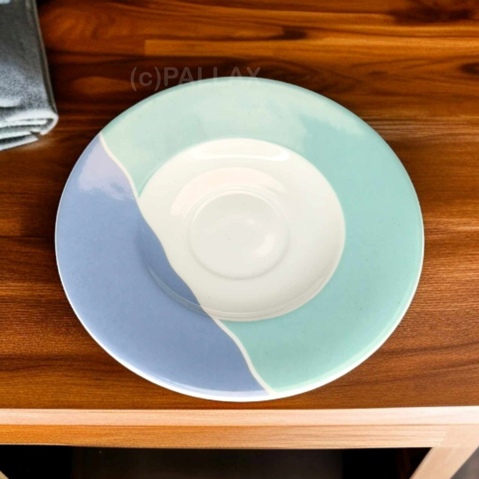 TUPPERWARE JUNGE WELLE PORZELLAN 6 UNTERTASSEN SONDERMODELL