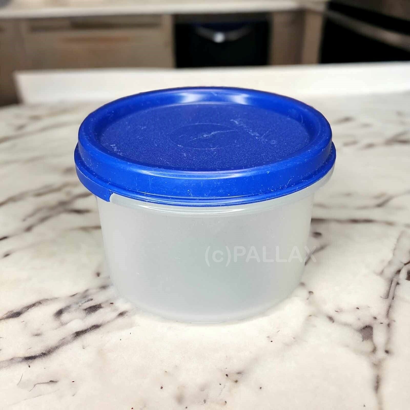 TUPPERWARE A76 EIDGENOSSE RUND 200 ML BLAU VORRATSDOSE