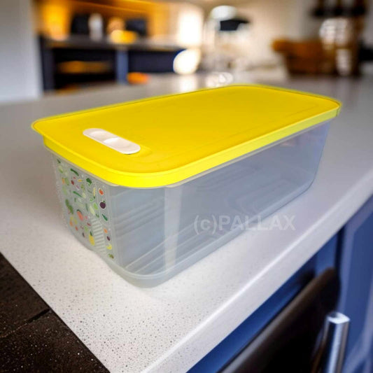 TUPPERWARE KLIMA-OASE 6,1 L GELB SONDERGRÖSSE OBST GEMÜSE KLIMA-BEHÄLTER