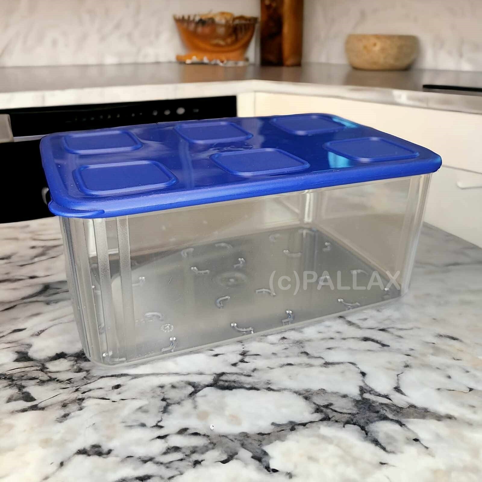 TUPPERWARE CLEAR MATES BEHÄLTER 2,55 L BLAU CLEAR COLLECTION VORRATSBEHÄLTER