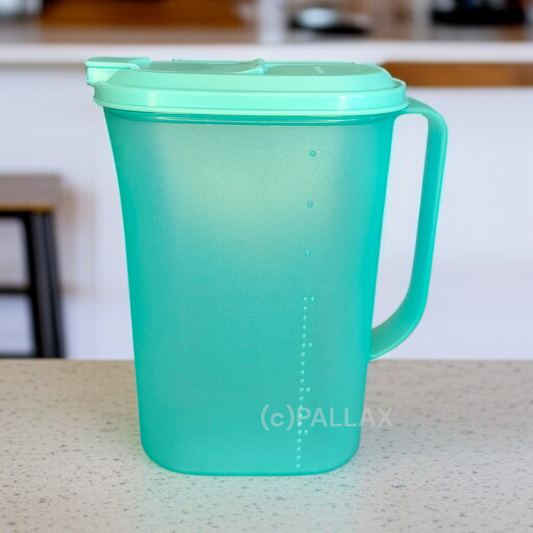 TUPPERWARE D23 GOLDQUELL 1,9 L TÜRKIS SAFTKANNE MILCHKANNE