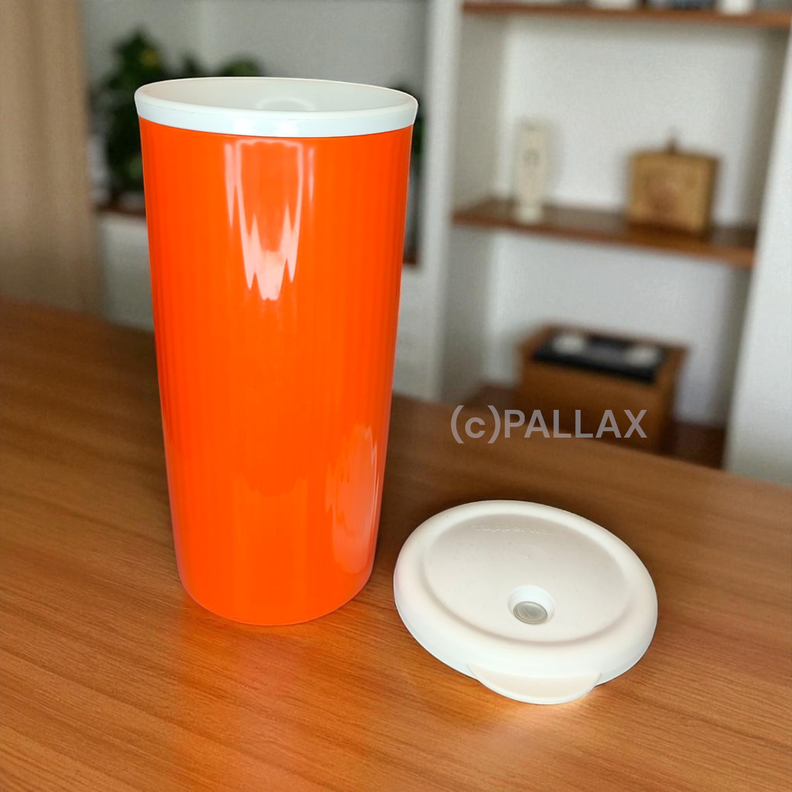 TUPPERWARE THERMO-TRINKHALMBECHER  750 ML ORANGE SONDERMODELL