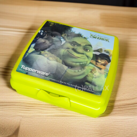 TUPPERWARE A126 SANDWICH-BOX SHREK GRÜN BROTDOSE VESPERBOX
