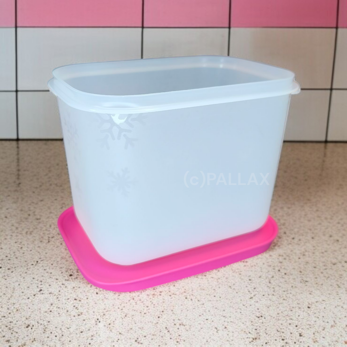TUPPERWARE G35 EIS-KRISTALL 1,1 L GEFRIERBEHÄLTER PINK
