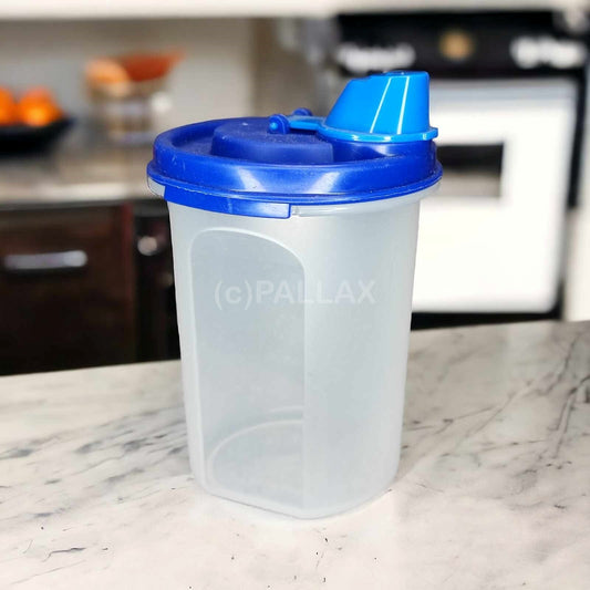 TUPPERWARE EIDGENOSSEN MILCHKÄNNCHEN 440 ML BLAU SONDERMODELL