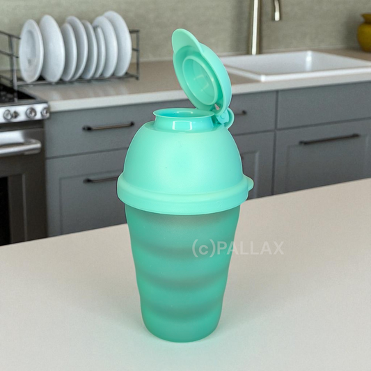 TUPPERWARE J21 JUNGE WELLE SCHÜTTELBECHER 330 ML MINT SHAKER