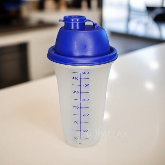TUPPERWARE D10 MIX-FIX 500 ML BLAU SHAKER SCHÜTTELBECHER MIX-BECHER