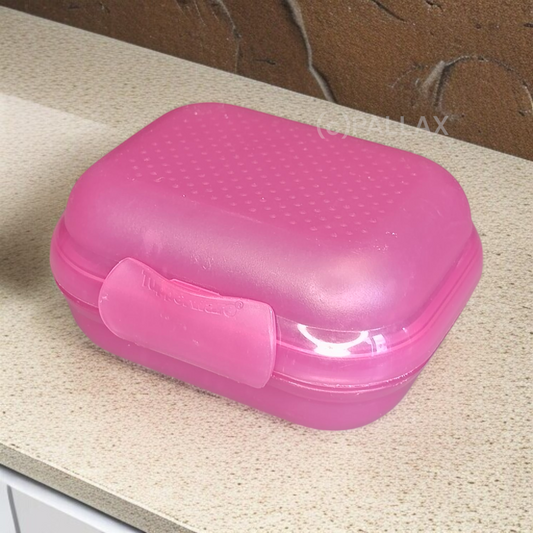 TUPPERWARE A27 MINI-TWIN ROSA  BROTDOSE VESPERBOX