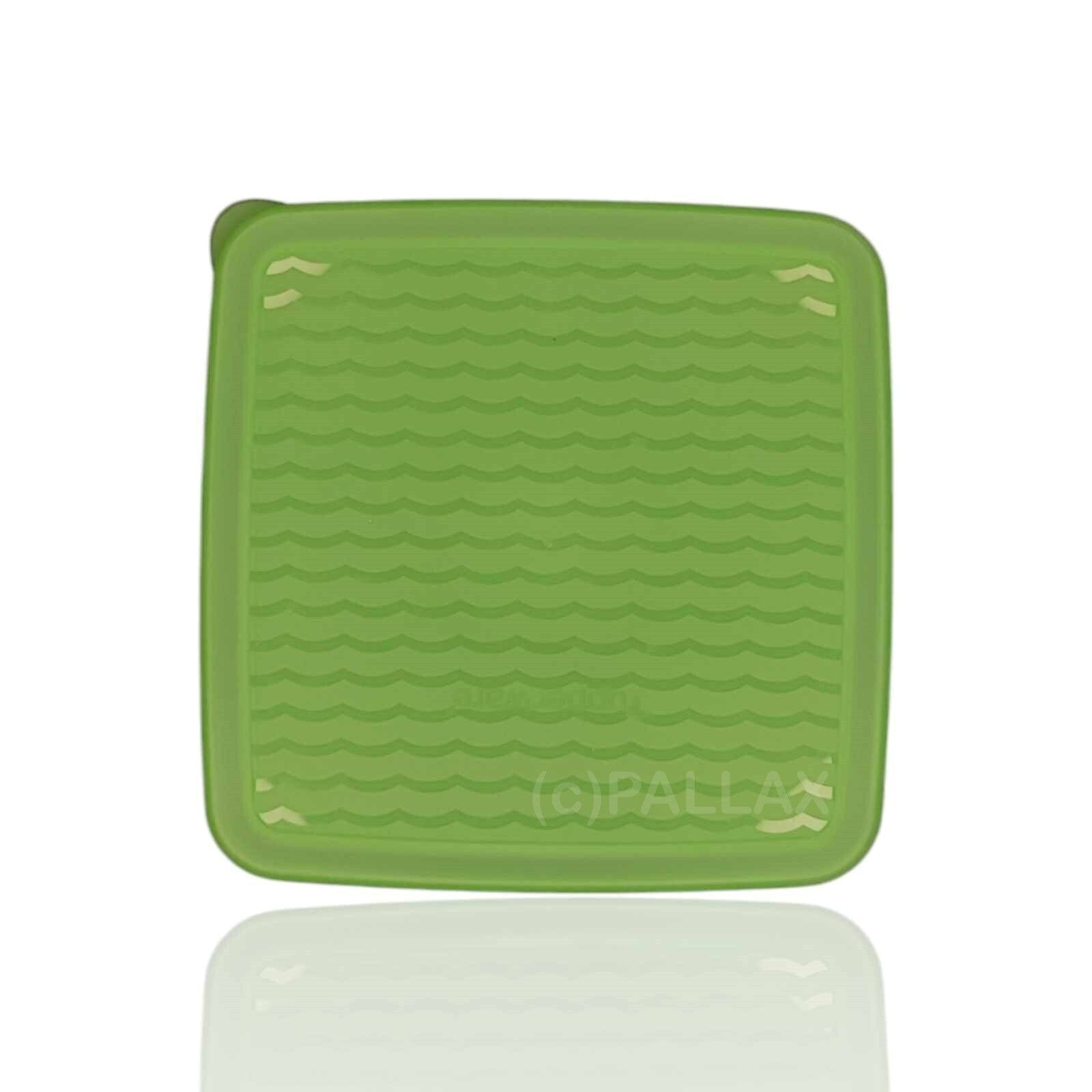 TUPPERWARE ERSATZTEIL PRIMA-KLIMA-DECKEL GRÜN TRANSPARENT 15,2 x 15,2 CM  A110