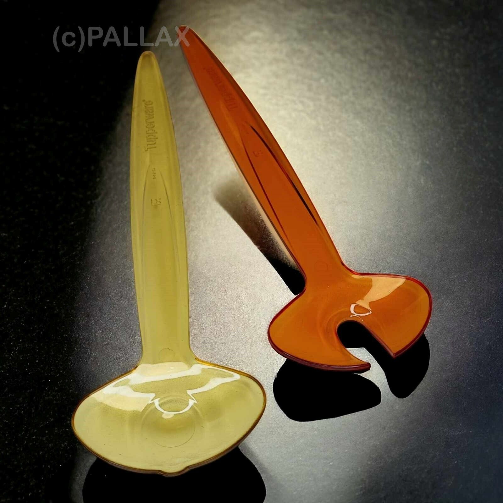 TUPPERWARE C123 ELEGANZIA SALATBESTECK GELB SONDERFARBE
