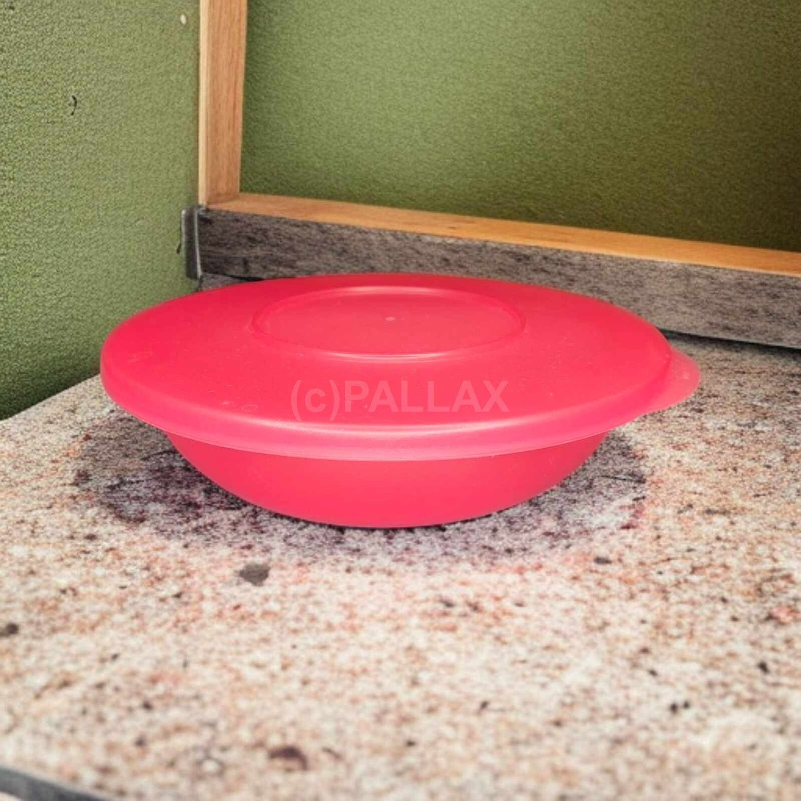 TUPPERWARE J06 JUNGE WELLE SERVIERSCHALE 400 ML ROT