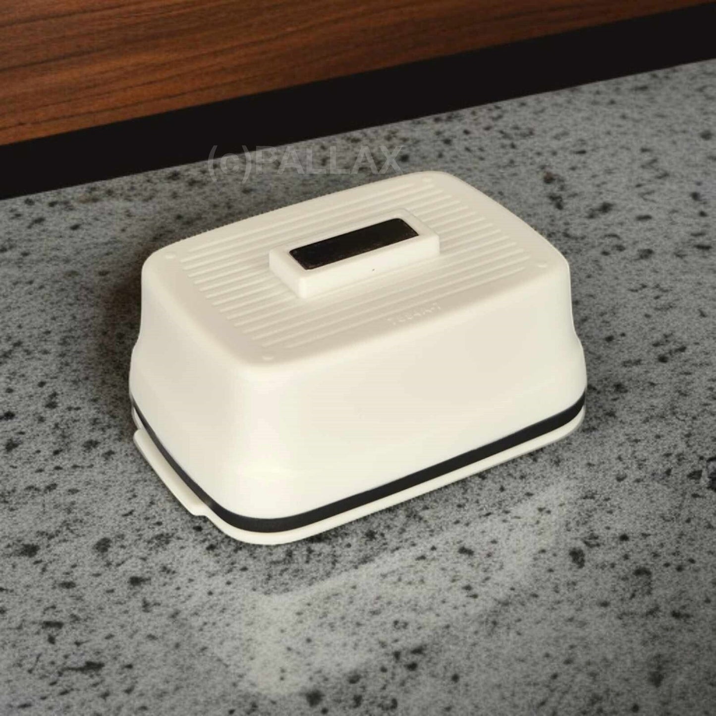 TUPPERWARE KÜHLSCHRANK-MAGNET MINI-BROTMAX WEISS SCHWARZ
