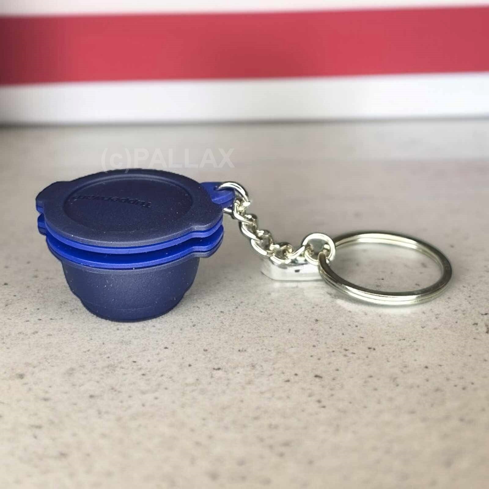 TUPPERWARE SCHLÜSSELANHÄNGER MICRO KOMBI-GOURMET DUNKELBLAU
