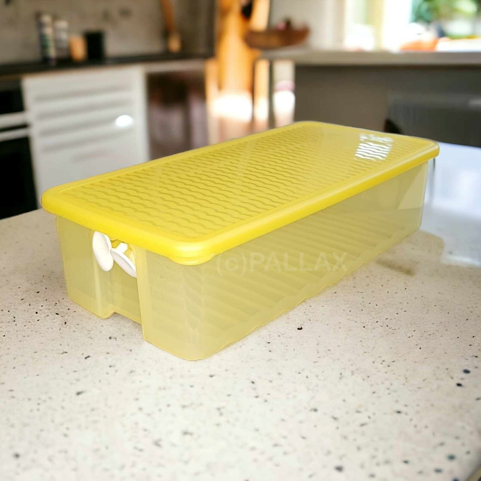 TUPPERWARE A113 PRIMA KLIMA 2,0 L BEHÄLTER GELB OBST GEMÜSE KÜHLSCHRANK