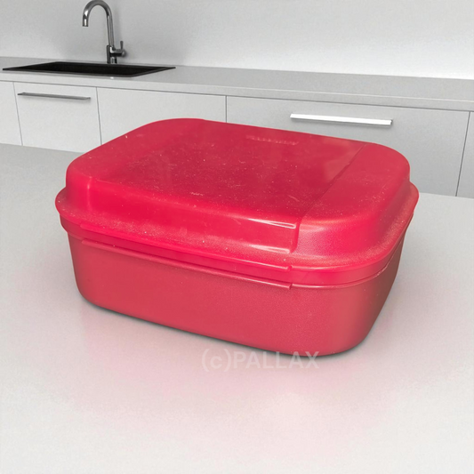 TUPPERWARE A02 NASCHKÄTZCHEN 1,7 L ROT BROTDOSE VESPERBOX