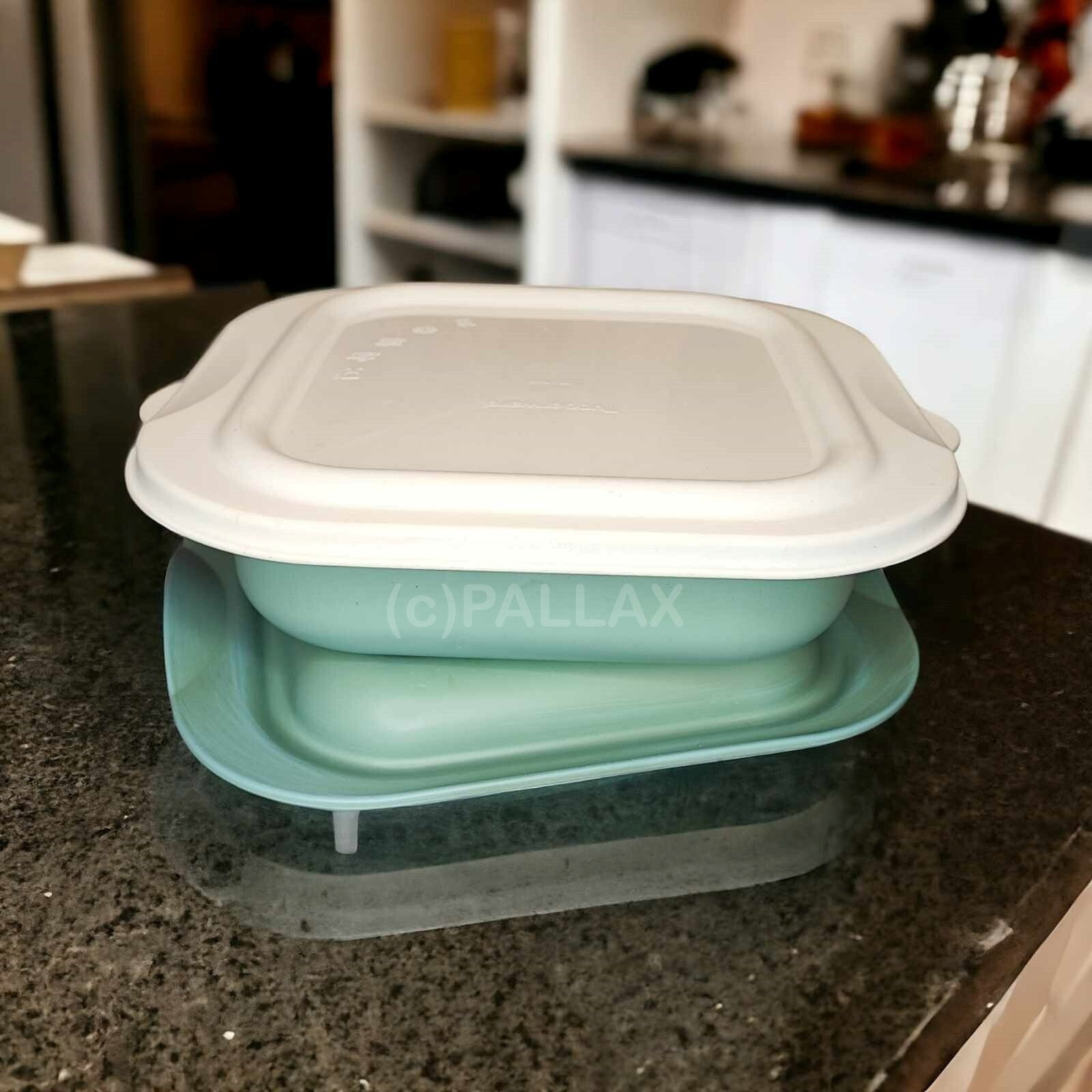 TUPPERWARE H16 ULTRA-PLUS KASSEROLLE 2,0 L QUADRTATISCH GRÜN MIT FRISCHE-DECKEL