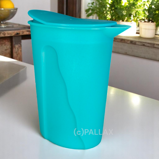 TUPPERWARE J14 JUNGE WELLE KANNE 1,0 L TÜRKIS SAFTKANNE MILCHKANNE