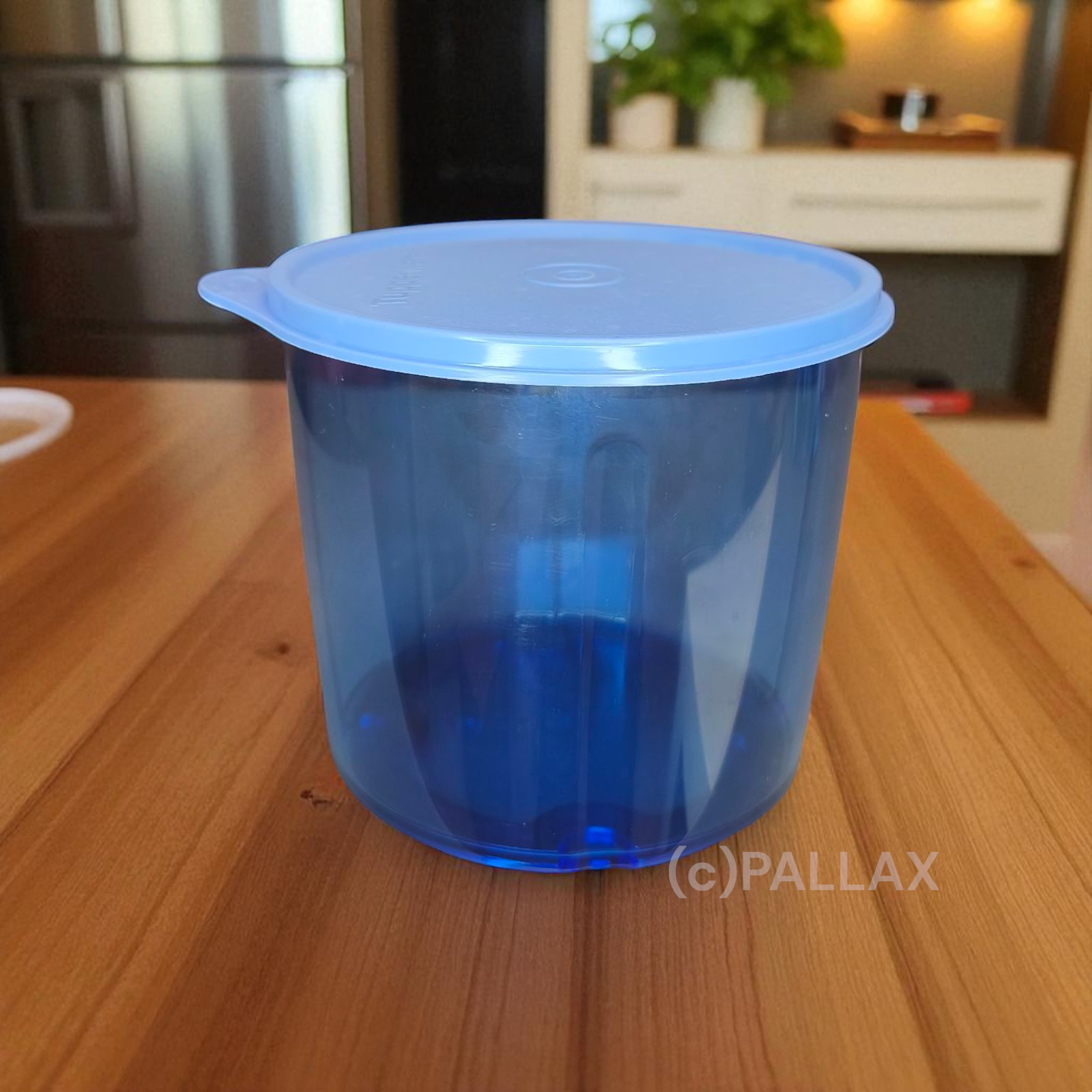 TUPPERWARE D146 SPEEDY-CHEF 1,25 L RÜHR-GERÄT MIXER MIT FRISCHE-DECKEL BLAU