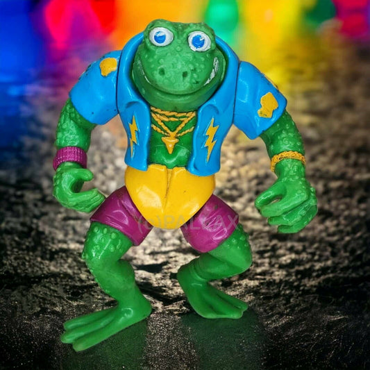 TEENAGE MUTANT NINJA TURTLES TMNT GENGHIS FROG  / PLAYMATES 1989 (2)